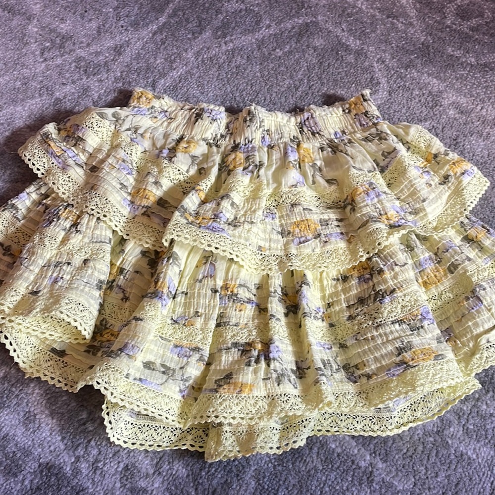 Aerie ruffle mini skirt
